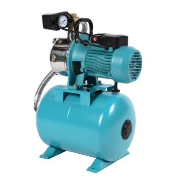 Hidrofor 24L, Detoolz ,750W, 55 l/min, Inaltime de pompare 45 m, carcasa pompa INOX, Bobinaj Cupru