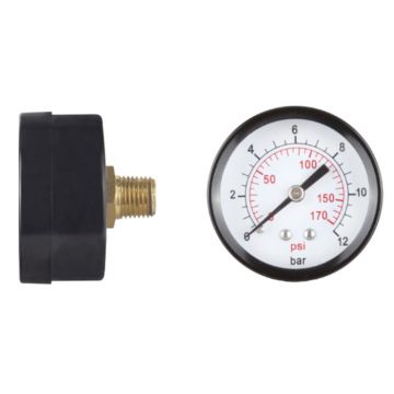 Manometru Pentru Apa Axial 0-12 bar, 1/4 inch Evotools 672105