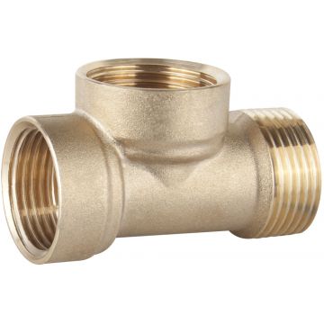 Racord Din Alama Cu 3 Cai Pentru Hidrofor 1 inch, Evotools 681818