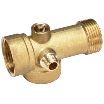 Racord Din Alama Cu 5 Cai Pentru Hidrofor 1 inch, 82 mm, 2 buc, Evotools 680821