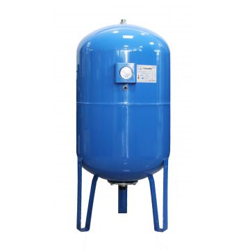 Vas expansiune pentru hidrofor Fornello 150 litri, vertical, cu picioare si manometru, culoare albastru, presiune maxima 10 bar, membrana EPDM