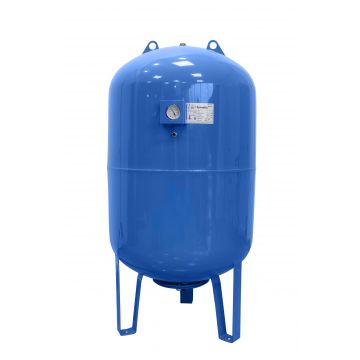 Vas expansiune pentru hidrofor Fornello 300 litri, vertical, cu picioare si manometru, culoare albastru, presiune maxima 10 bar, membrana EPDM